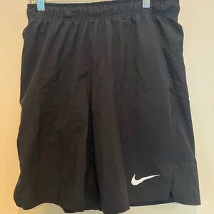 Nike Black Dri Fit Athletic Shorts with Elastic Waistband